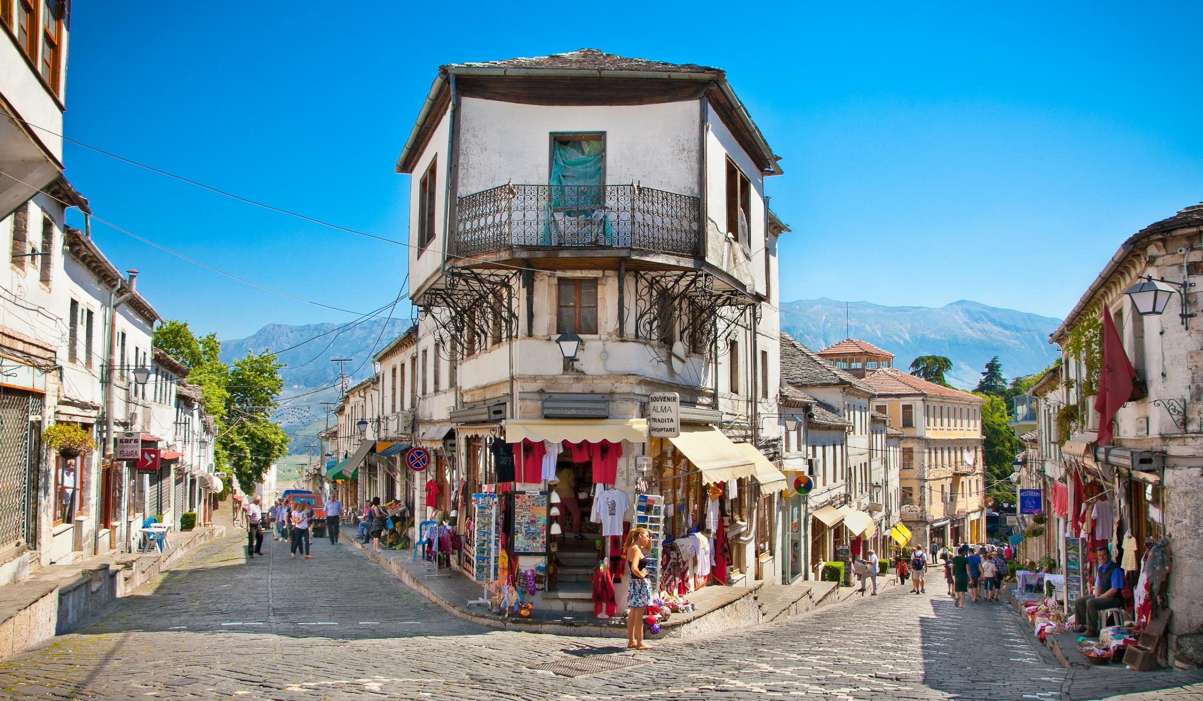 The old Bazaar in Gjirokaster, Albania